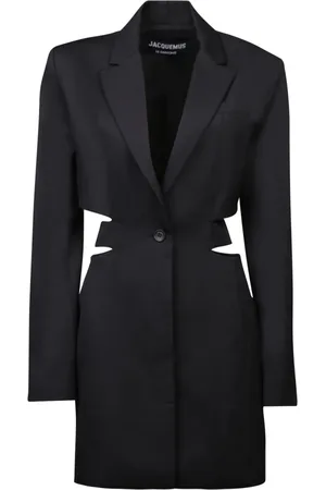 Jacquemus Femme, Vestes, Noir, Taille: 36 FR Mini-robe blazer noire