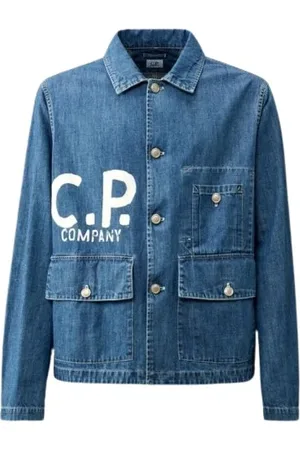 C.P. Company Homme, Vestes, Bleu, Taille: M Veste en jean bleue Medium