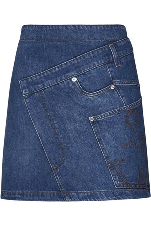 J.W.Anderson Femme, Jupes, Bleu, Taille: 32 FR Mini-jupe en jean torsadée
