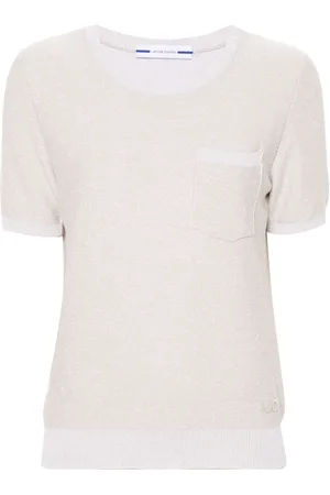 Jacob Cohen Femme, Tops, , Taille: 38 FR T-shirt en Viscose et Coton