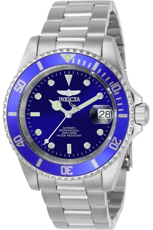 Invicta Homme, Accessoires, Gris, Taille: ONE Size Montre Automatique Analogique en Acier Inoxydable