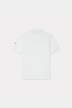 Kenzo Homme, Tops, Blanc, Taille: M Polo avec Fleur Boke Brodé