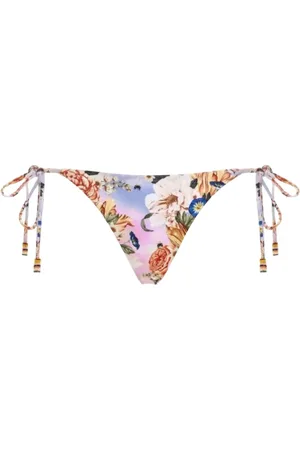 Agua by Agua Bendita Femme, Maillots de bain, Multicolore, Taille: 38 FR Bas de Bikini Floral à Nouer sur le Côté