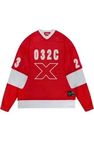 032c Homme, Tops, Rouge, Taille: L Hauts à manches longues élégants pour femmes
