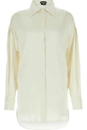 Tom Ford Femme, Blouses et Chemises, Blanc, Taille: 40 FR Collection Exquise de Chemisiers
