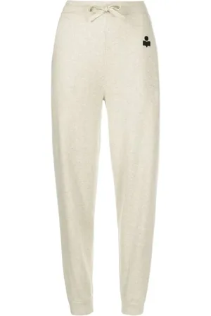 Isabel Marant Femme, Pantalons, Gris, Taille: 36 FR Kira Knitted Drawstring Pantalons