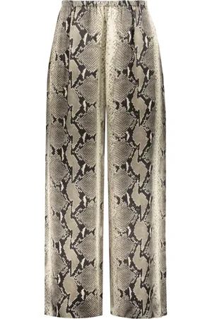 Khaite Femme, Pantalons, Multicolore, Taille: 38 FR Pantalon Large Imprimé Python