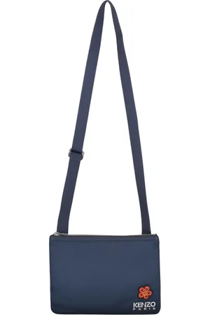 Kenzo Homme, Sacs, Bleu, Taille: ONE Size Sac Bandoulière en Tissu