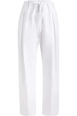 Khaite Femme, Pantalons, Blanc, Taille: 40 FR Trenton Pantalons