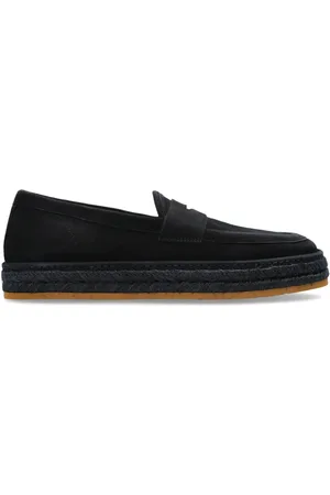 Giorgio Armani Homme, Chaussures, Bleu, Taille: 42 EU Espadrilles en daim