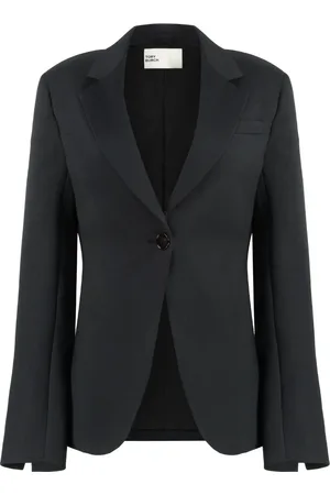 Tory Burch Femme, Vestes, Noir, Taille: 36 FR Blazer à Revers et Poches en Polyester