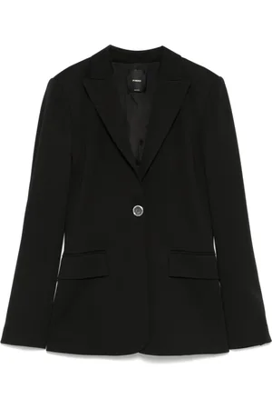 Pinko Femme, Vestes, Noir, Taille: 38 FR Blazer Noir Boutonné