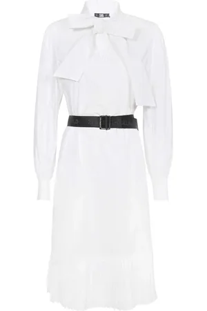 Karl Lagerfeld Femme, Robes, Blanc, Taille: 40 FR Robe-chemise en coton