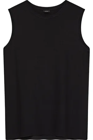 Joseph Femme, Tops, Noir, Taille: 44 FR Chemisier sans manches en crêpe de soie