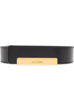 Moschino Homme, Accessoires, Noir, Taille: 100 CM Ceinture en cuir