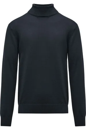 Bomboogie Homme, Pulls, Bleu, Taille: L Doux Pull en Laine à Col Roulé