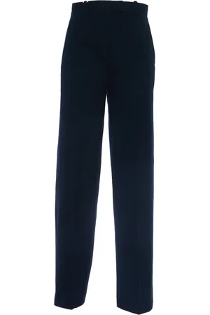 Circolo Femme, Pantalons, Bleu, Taille: 44 FR Pantalon Bleu Marine Coupe Droite