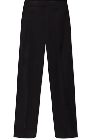 Jil Sander Femme, Pantalons, Noir, Taille: 40 FR Pantalon à Finition Soie