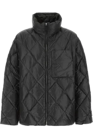 Jil Sander Homme, Vestes, Noir, Taille: L Élégante doudoune noire en nylon