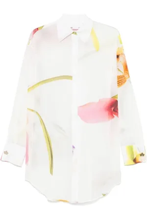 GENNY Femme, Blouses et Chemises, Blanc, Taille: 36 FR Chemise Blanche à Boutons