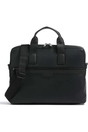 HUGO BOSS Homme, Sacs, Noir, Taille: ONE Size Porte-documents noir avec poche avant