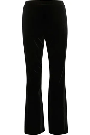 Part Two Femme, Pantalons, Noir, Taille: 44 FR Pantalon Bootcut avec Large Ceinture