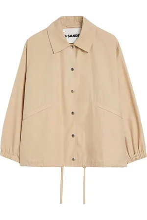 Jil Sander Femme, Vestes, , Taille: 38 FR Veste hydrofuge à imprimé logo avec capuche