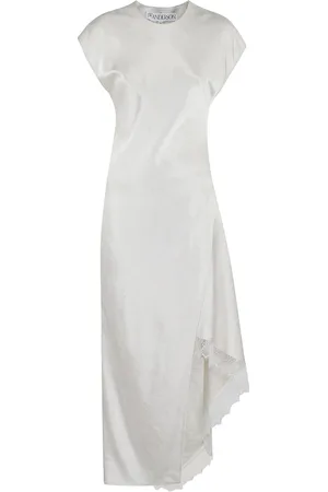 J.W.Anderson Femme, Robes, Gris, Taille: 38 FR Haut Superposé Orné de Dentelle Chic