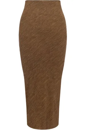Serafini Femme, Jupes, Brun, Taille: 38 FR Jupe Midi