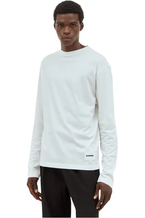 Jil Sander Homme, Tops, Blanc, Taille: M Ensemble de T-shirts à Logo