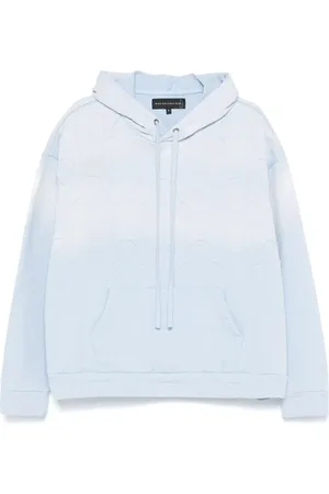 Who Decides War Homme, Sweatshirts et sweats à capuche, Bleu, Taille: XL Sweat à capuche bleu ciel avec motif brodé