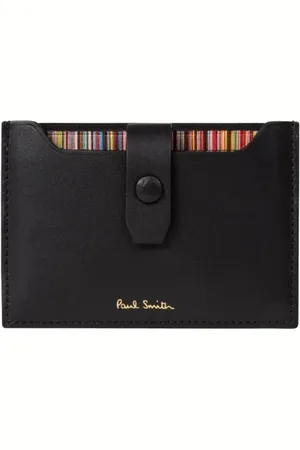 Paul Smith Homme, Accessoires, Noir, Taille: ONE Size Porte-cartes en cuir à tirette