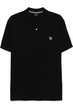 Paul Smith Homme, Tops, Noir, Taille: M Polo Noir à Poignets Côtelés