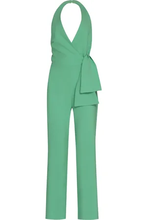 Pinko Femme, Combinaisons et Ensembles, Vert, Taille: 34 FR Combinaison Crêpe Dos Nu