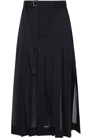 SACAI Femme, Jupes, Noir, Taille: M Jupe Voile Twist