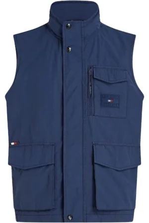 Tommy Hilfiger Homme, Vestes, Bleu, Taille: XL Veste utilitaire sans manches