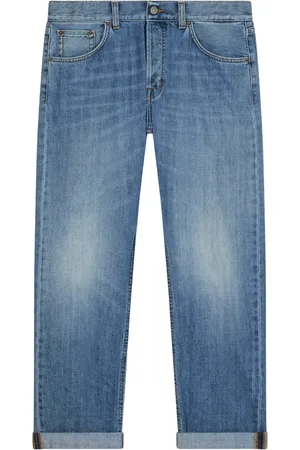 Dondup Homme, Jeans, Bleu, Taille: W36 Denim clair Pantalon régulier avec logo