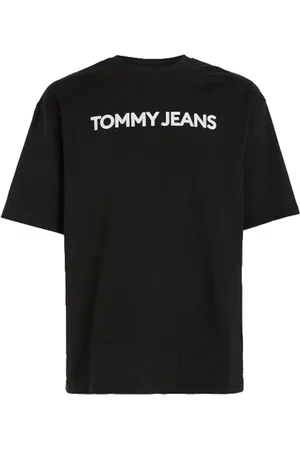 Tommy Hilfiger Homme, Tops, Noir, Taille: XL T-shirt Classique Audacieux Tommy Jeans