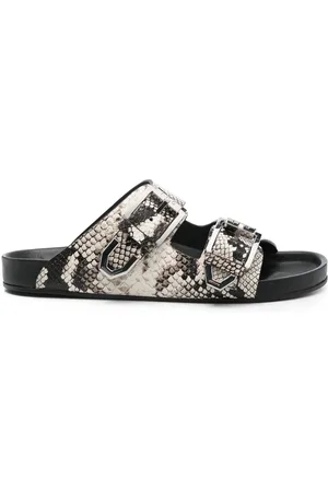 IRO Femme, Chaussures, Multicolore, Taille: 38 EU Mules Plates Effet Serpent