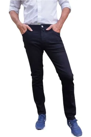 Jacob Cohen Homme, Pantalons, Bleu, Taille: W35 Chinos Slim Fit en mélange de coton