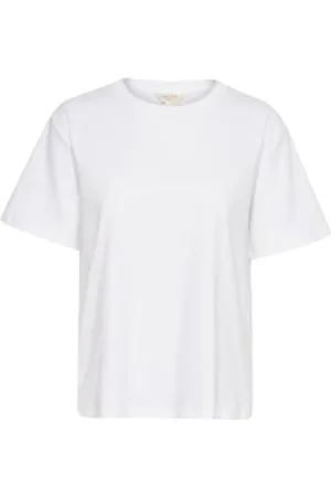 Part Two Femme, Tops, Blanc, Taille: 46 FR T-Shirt Blanc en Coton