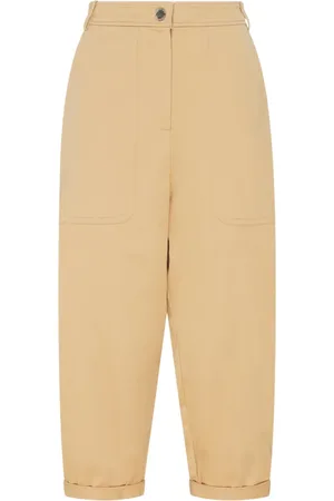 Patrizia Pepe Femme, Pantalons, Jaune, Taille: 34 FR Pantalon Cargo Court
