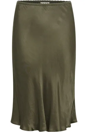 Part Two Femme, Jupes, Vert, Taille: 46 FR Jupe Midi Taille Haute