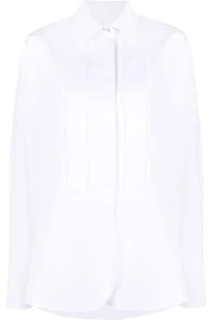 Jil Sander Femme, Blouses et Chemises, Blanc, Taille: 34 FR Chemise Plissée