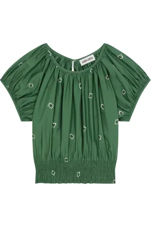 Kenzo Femme, Blouses et Chemises, Vert, Taille: 40 FR Haut Imprimé Cachemire Vert