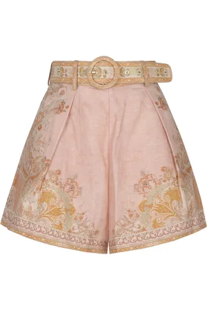 ZIMMERMANN Femme, Shorts, Rose, Taille: 40 FR Acacia Tuck Shorts