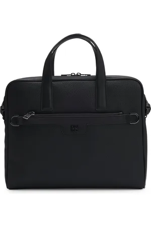 HUGO BOSS Homme, Sacs, Noir, Taille: ONE Size Porte-documents Moderne avec Logo Stack