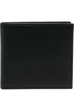 Ralph Lauren Homme, Accessoires, Noir, Taille: ONE Size Portefeuille en cuir