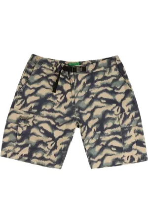 Garment Workshop Homme, Shorts, Multicolore, Taille: M Camouflage Cargo Shorts