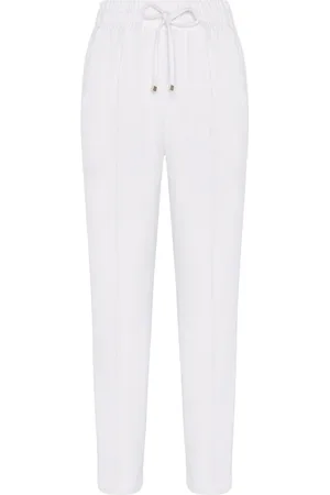 Kiton Femme, Pantalons, Blanc, Taille: 36 FR Pantalon de jogging en cachemire